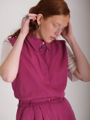 Ino (Shirt - Magenta & White)