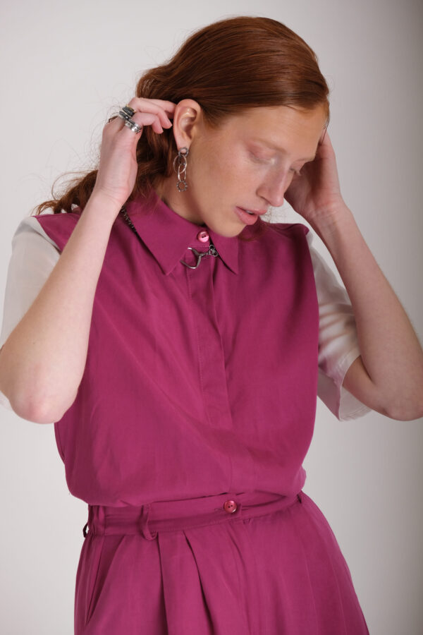 Ino (Shirt - Magenta & White)