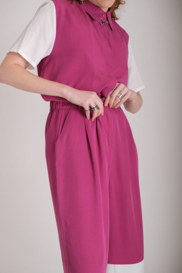 Ino (Pant - Magenta & White)
