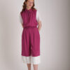 Ino (Pant - Magenta & White)