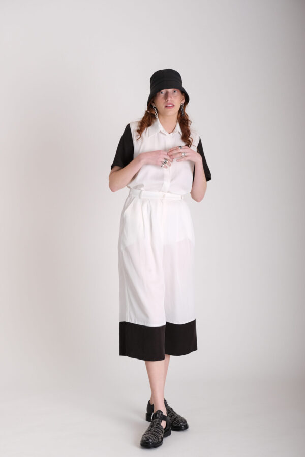 Ino (Pant - White & Black)