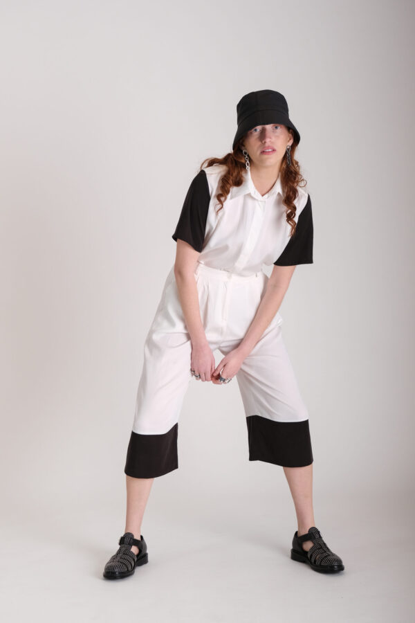 Ino (Pant - White & Black)