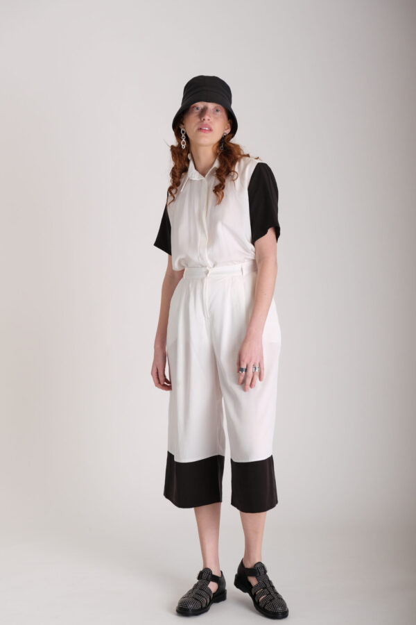 Ino (Pant - White & Black)