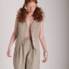 Avra (Vest - Olive Green)