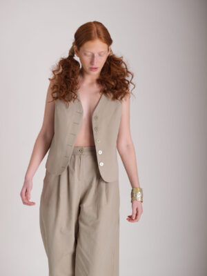 Avra (Vest - Olive Green)