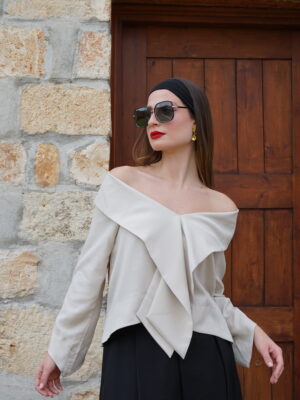 Eternelle (Off Shoulder Blouse - White)