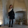 Victoire (One  Shoulder Blazer Dress - Black)